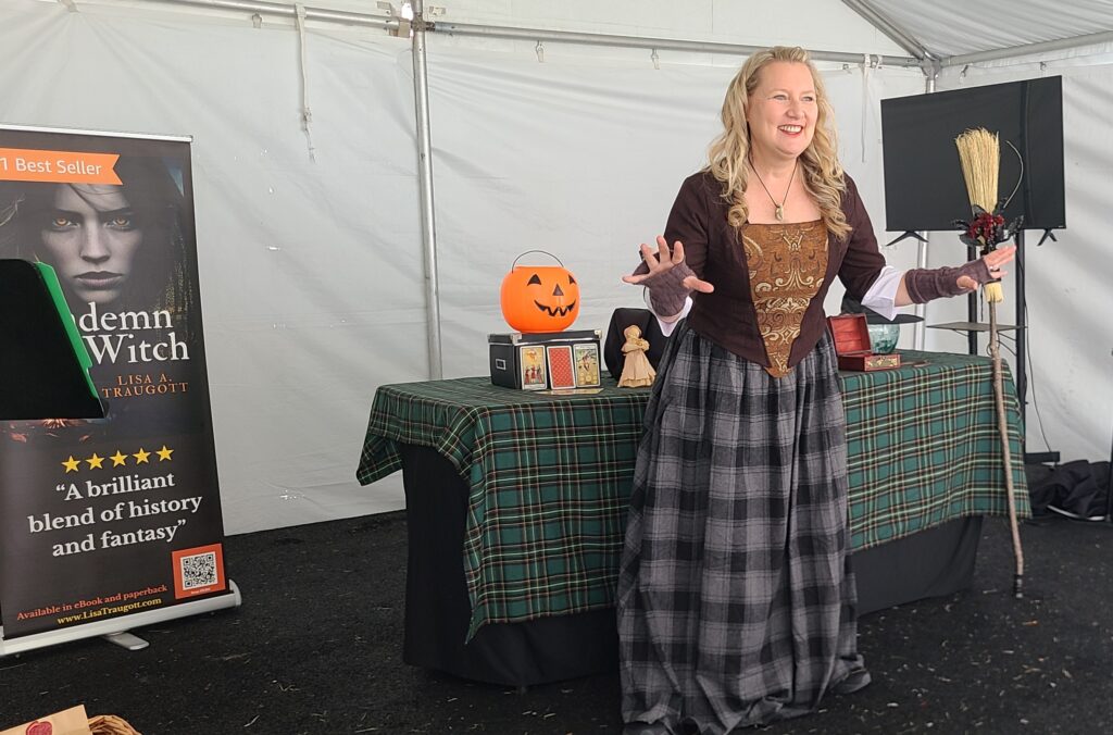 Celtic myths and witch trials presentation at San Antonio Highland Games