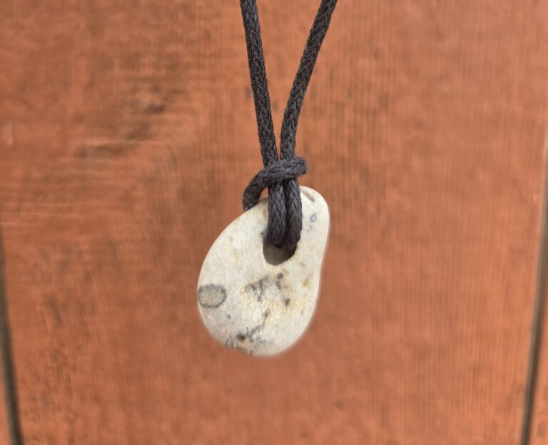 Celtic hag stone necklace